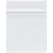 Plymor 3" x 3" (Pack of 100), 2 Mil Zipper Reclosable Plastic Bags