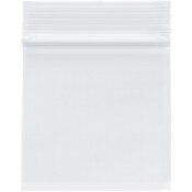 Plymor 3" x 3" (Pack of 100), 2 Mil Zipper Reclosable Plastic Bags
