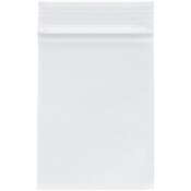 Plymor 3" x 4" (Pack of 100), 2 Mil Zipper Reclosable Plastic Bags