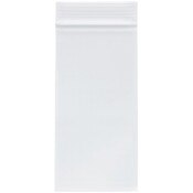 Plymor 3" x 6" (Pack of 100), 2 Mil Zipper Reclosable Plastic Bags
