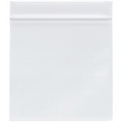 Plymor 5" x 5" (Pack of 100), 2 Mil Zipper Reclosable Plastic Bags