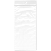 Plymor 3" x 6" (Pack of 100), 2 Mil with Hang-Hole Zipper Reclosable Plastic Bags