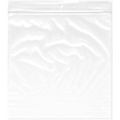 Plymor 8" x 8" (Pack of 100), 2 Mil with Hang-Hole Zipper Reclosable Plastic Bags