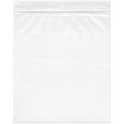 Plymor 9" x 12" (Pack of 100), 2 Mil with Hang-Hole Zipper Reclosable Plastic Bags