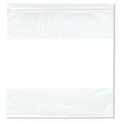 Plymor 10" x 10" (Pack of 100), 2 Mil White-Block Zipper Reclosable Plastic Bags