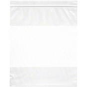 Plymor 10" x 12" (Pack of 100), 2 Mil with White-Block Zipper Reclosable Plastic Bags