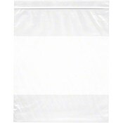 Plymor 10" x 12" (Pack of 100), 2 Mil with White-Block Zipper Reclosable Plastic Bags