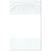 Plymor 10" x 15" (Pack of 100), 2 Mil White-Block Zipper Reclosable Plastic Bags