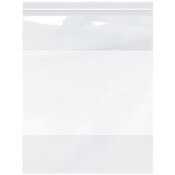 Plymor 12" x 15" (Pack of 100), 2 Mil with White-Block Zipper Reclosable Plastic Bags