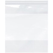 Plymor 13" x 15" (Pack of 100), 2 Mil with White-Block Zipper Reclosable Plastic Bags