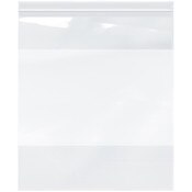 Plymor 13" x 15" (Pack of 100), 2 Mil with White-Block Zipper Reclosable Plastic Bags