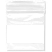 Plymor 1.5" x 1.5" (Pack of 100), 2 Mil with White-Block Zipper Reclosable Plastic Bags