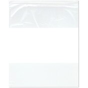 Plymor 20" x 24" (Pack of 50), 2 Mil White-Block Zipper Reclosable Plastic Bags