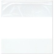 Plymor 24" x 24" (Pack of 50), 2 Mil White-Block Zipper Reclosable Plastic Bags
