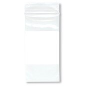 Plymor 2" x 4" (Pack of 100), 2 Mil White-Block Zipper Reclosable Plastic Bags