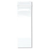 Plymor 2" x 6" (Pack of 100), 2 Mil White-Block Zipper Reclosable Plastic Bags