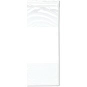Plymor 4" x 10" (Pack of 100), 2 Mil White-Block Zipper Reclosable Plastic Bags