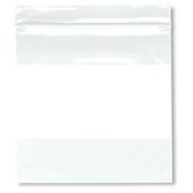 Plymor 5" x 5" (Pack of 100), 2 Mil White-Block Zipper Reclosable Plastic Bags