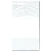 Plymor 6" x 10" (Pack of 100), 2 Mil White-Block Zipper Reclosable Plastic Bags