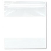 Plymor 6" x 6" (Pack of 100), 2 Mil White-Block Zipper Reclosable Plastic Bags