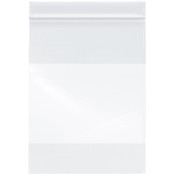 Plymor 6" x 8" (Pack of 100), 2 Mil with White-Block Zipper Reclosable Plastic Bags