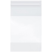 Plymor 6" x 9" (Pack of 100), 2 Mil with White-Block Zipper Reclosable Plastic Bags