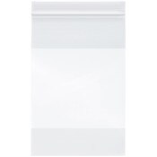 Plymor 6" x 9" (Pack of 100), 2 Mil with White-Block Zipper Reclosable Plastic Bags