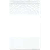 Plymor 8" x 12" (Pack of 100), 2 Mil White-Block Zipper Reclosable Plastic Bags