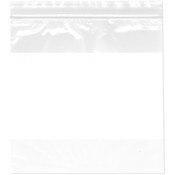 Plymor 8" x 8" (Pack of 100), 2 Mil with White-Block Zipper Reclosable Plastic Bags