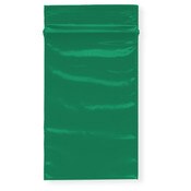 Plymor 2" x 3" (Pack of 100), Green 2 Mil Zipper Reclosable Plastic Bags