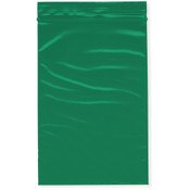 Plymor 4" x 6" (Pack of 100), Green 2 Mil Zipper Reclosable Plastic Bags
