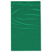 Plymor 4" x 6" (Pack of 100), Green 2 Mil Zipper Reclosable Plastic Bags