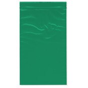 Plymor 5" x 8" (Pack of 100), Green 2 Mil Zipper Reclosable Plastic Bags