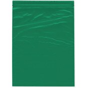 Plymor 8" x 10" (Pack of 100), Green 2 Mil Zipper Reclosable Plastic Bags