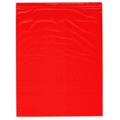 Plymor 12" x 15" (Pack of 100), Red 2 Mil Zipper Reclosable Plastic Bags