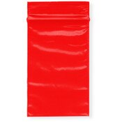 Plymor 2" x 3" (Pack of 100), Red 2 Mil Zipper Reclosable Plastic Bags