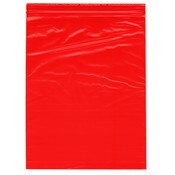 Plymor 8" x 10" (Pack of 100), Red 2 Mil Zipper Reclosable Plastic Bags