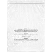 Plymor 10" x 13" (Pack of 100), 2 Mil with Printed Suffocation Warning Zipper Reclosable Plastic Bags