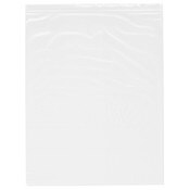 Plymor 12" x 15" (Pack of 100), White 2 Mil Zipper Reclosable Plastic Bags