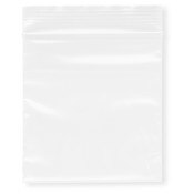 Plymor 3" x 3" (Pack of 100), White 2 Mil Zipper Reclosable Plastic Bags