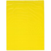 Plymor 12" x 15" (Pack of 100), Yellow 2 Mil Zipper Reclosable Plastic Bags