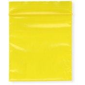 Plymor 3" x 3" (Pack of 100), Yellow 2 Mil Zipper Reclosable Plastic Bags