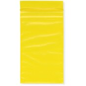 Plymor 3" x 5" (Pack of 100), Yellow 2 Mil Zipper Reclosable Plastic Bags