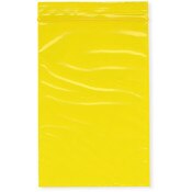 Plymor 4" x 6" (Pack of 100), Yellow 2 Mil Zipper Reclosable Plastic Bags