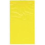 Plymor 5" x 8" (Pack of 100), Yellow 2 Mil Zipper Reclosable Plastic Bags