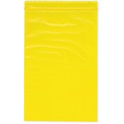 Plymor 6" x 9" (Pack of 100), Yellow 2 Mil Zipper Reclosable Plastic Bags