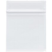 Plymor 3" x 3" (Pack of 100), 4 Mil Heavy Duty Zipper Reclosable Plastic Bags