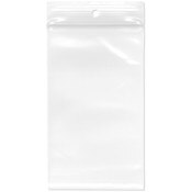 Plymor 3" x 5" (Pack of 100), 4 Mil with Hang-Hole Heavy Duty Zipper Reclosable Plastic Bags