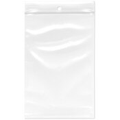 Plymor 4" x 6" (Pack of 100), 4 Mil with Hang-Hole Heavy Duty Zipper Reclosable Plastic Bags