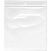 Plymor 6" x 6" (Pack of 100), 4 Mil with Hang-Hole Heavy Duty Zipper Reclosable Plastic Bags